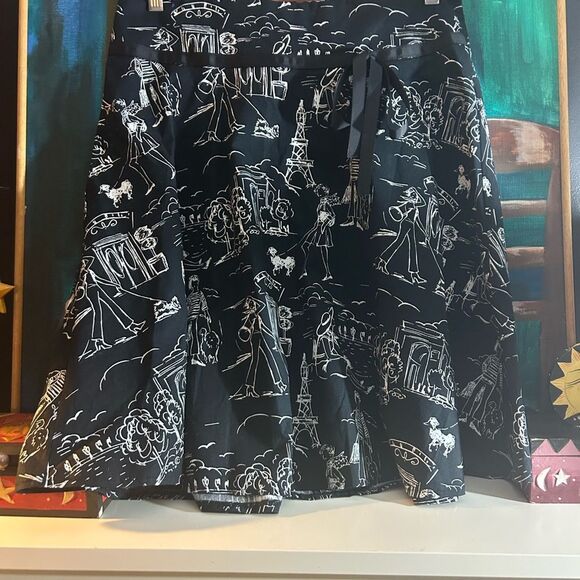 Suzy Shier Y2K Black and White A-Line Skirt 11/12 - Picture 5 of 15